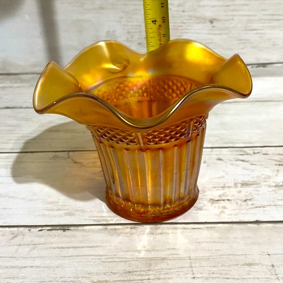 Vintage Northwood Marigold Hat Carnival Glass - Picture 8 of 9